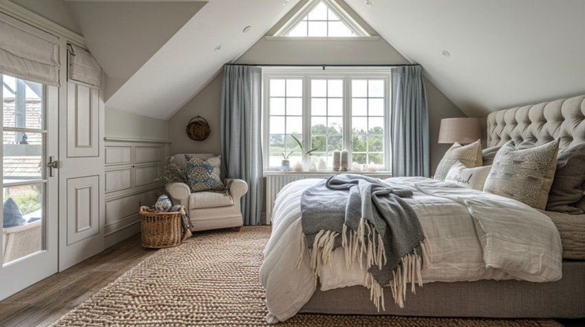 Light and Airy Coastal Style Bedroom Design Inspiration   Nautical Inspired Aesthetic Interior Decor Ideas (137)