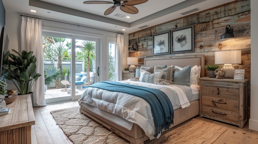 Light and Airy Coastal Style Bedroom Design Inspiration   Nautical Inspired Aesthetic Interior Decor Ideas (332)