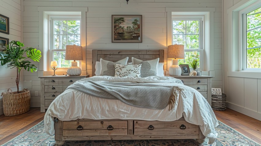 Light and Airy Coastal Style Bedroom Design Inspiration   Nautical Inspired Aesthetic Interior Decor Ideas (648)