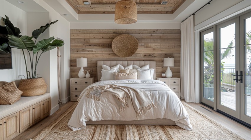 Light and Airy Coastal Style Bedroom Design Inspiration   Nautical Inspired Aesthetic Interior Decor Ideas (741)