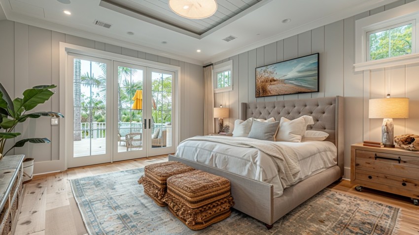 Light and Airy Coastal Style Bedroom Design Inspiration   Nautical Inspired Aesthetic Interior Decor Ideas (817)