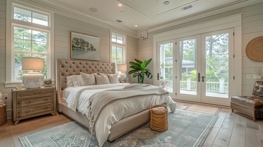 Light and Airy Coastal Style Bedroom Design Inspiration   Nautical Inspired Aesthetic Interior Decor Ideas (1010)