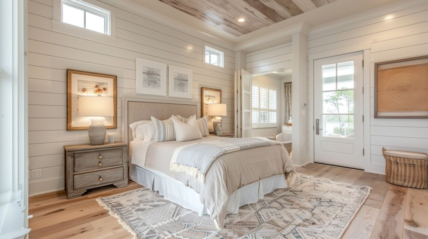 Light and Airy Coastal Style Bedroom Design Inspiration   Nautical Inspired Aesthetic Interior Decor Ideas (1134)