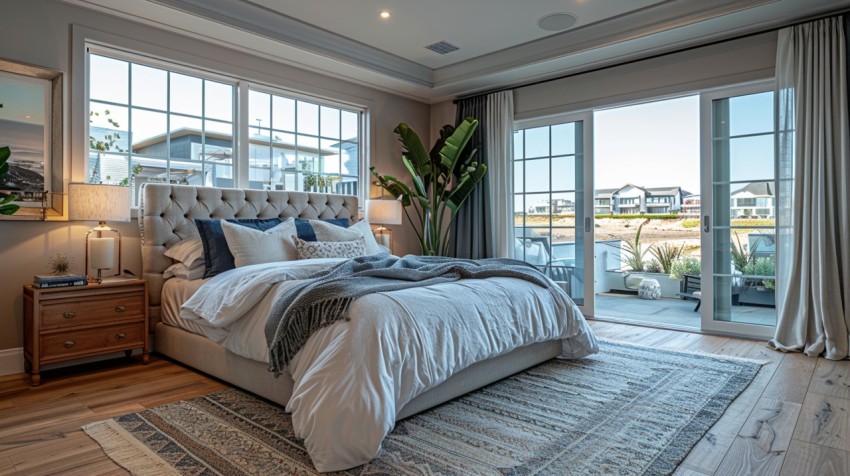 Light and Airy Coastal Style Bedroom Design Inspiration   Nautical Inspired Aesthetic Interior Decor Ideas (1273)