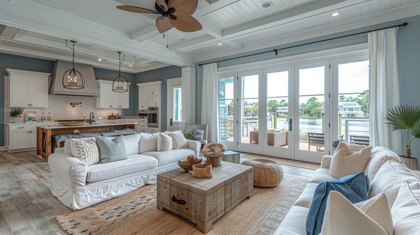 Light and Airy Coastal Style Bedroom Design Inspiration   Nautical Inspired Aesthetic Interior Decor Ideas (1782)