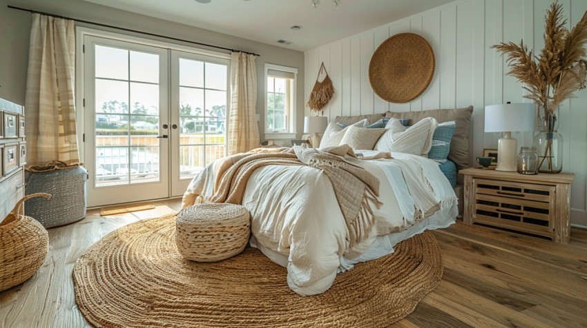 Light and Airy Coastal Style Bedroom Design Inspiration   Nautical Inspired Aesthetic Interior Decor Ideas (1839)