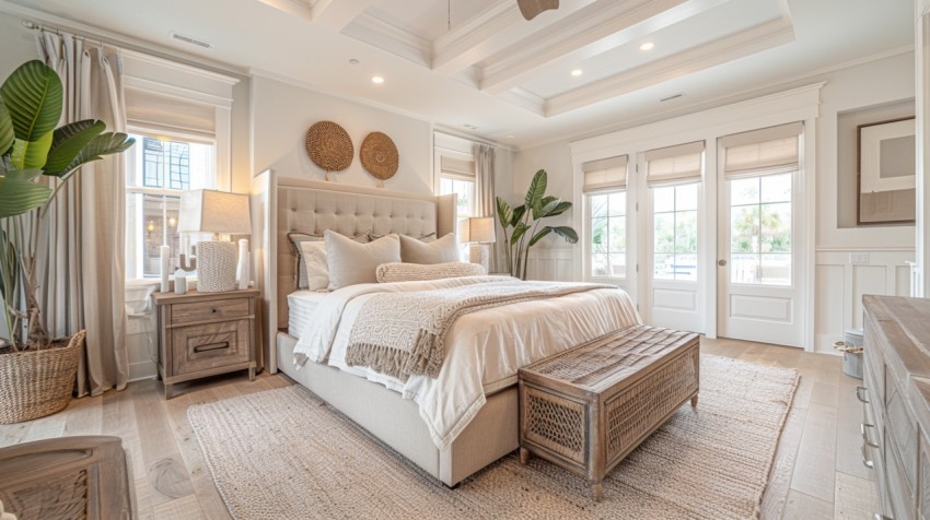 Light and Airy Coastal Style Bedroom Design Inspiration   Nautical Inspired Aesthetic Interior Decor Ideas (2168)