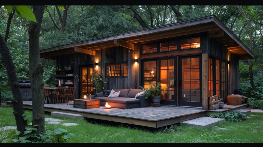 Modern Luxury Small Space Backyard Guest House Aesthetic (30)