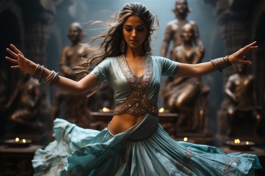 Beautiful Indian Women Dancing  (28)