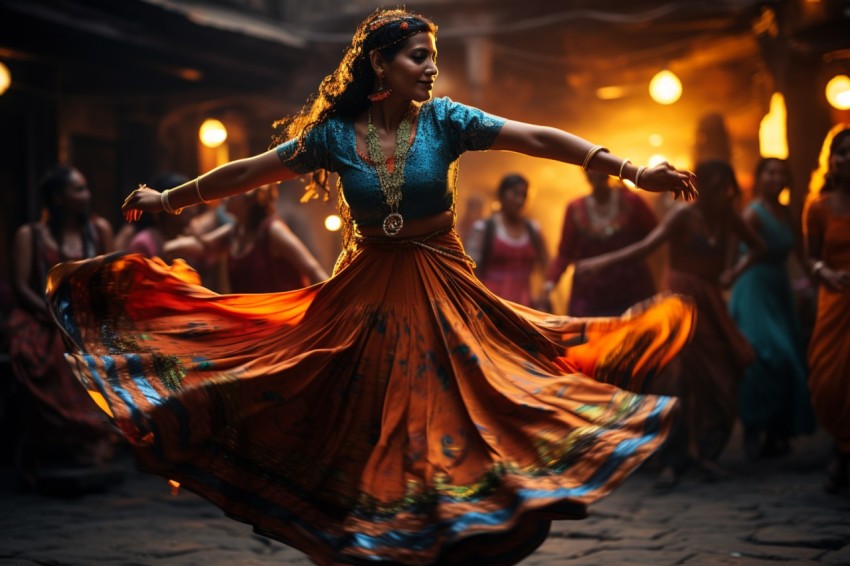 Beautiful Indian Women Dancing  (8)