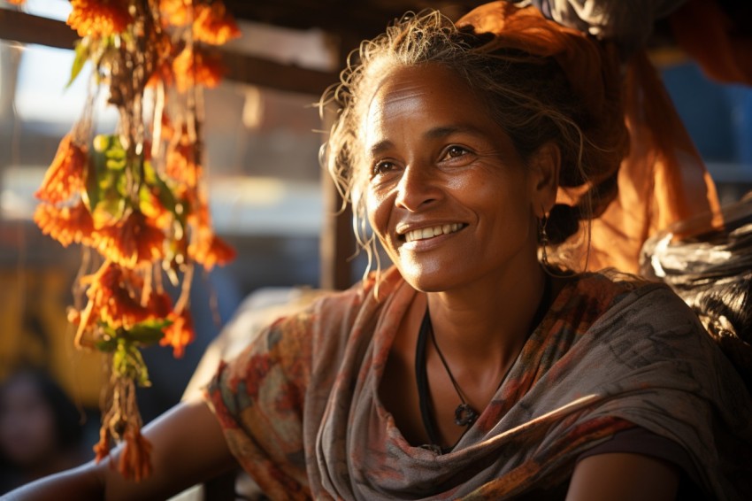 Indian Village Woman Portrait (177)