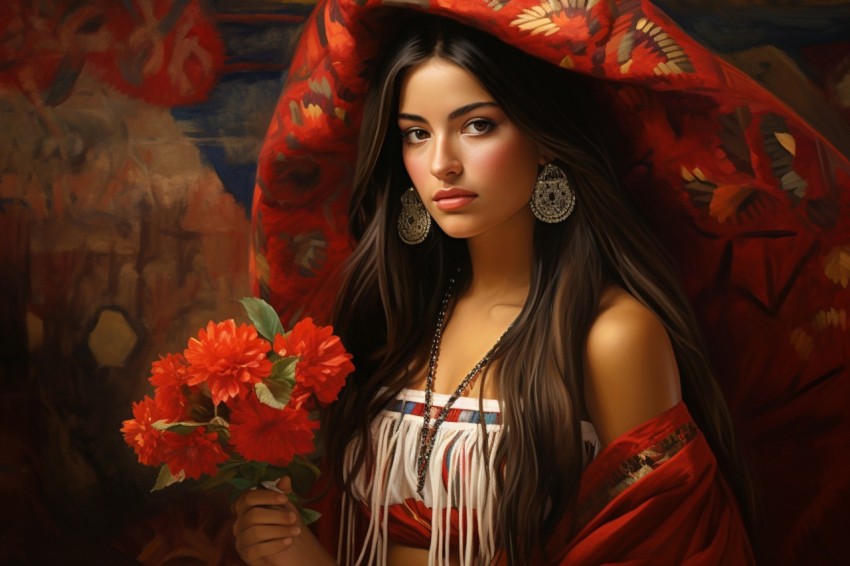 Mexican Women Culture Fashion Art (153)