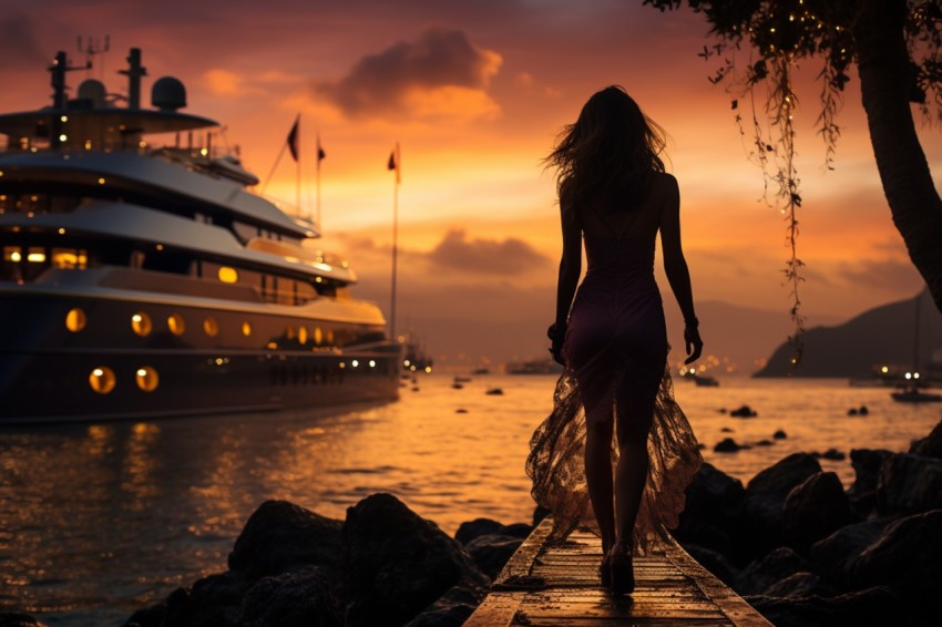 Independent Woman with Luxary Yacht (27)