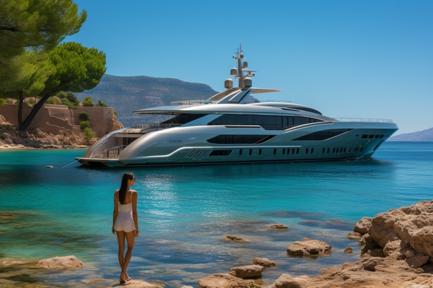 Independent Woman with Luxary Yacht (40)