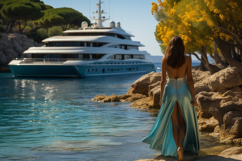 Independent Woman with Luxary Yacht (77)