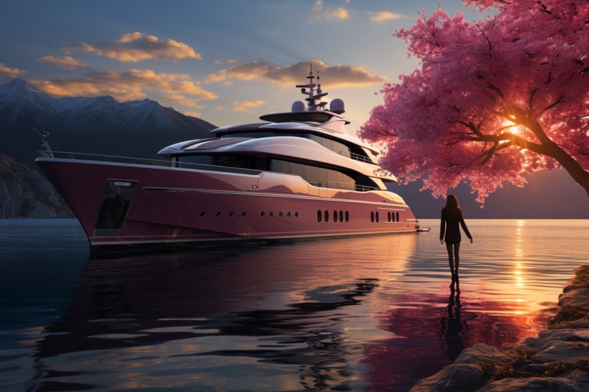 Independent Woman with Luxary Yacht (70)