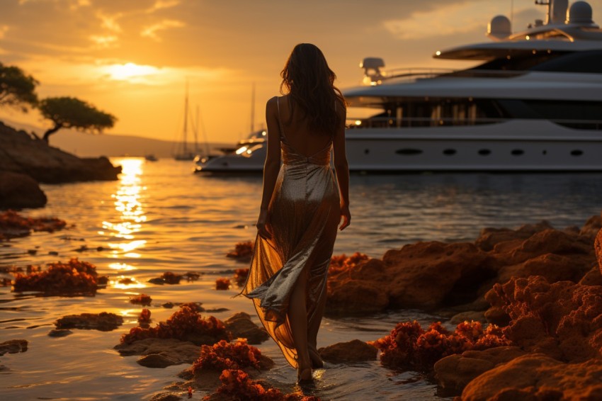 Independent Woman with Luxary Yacht (56)