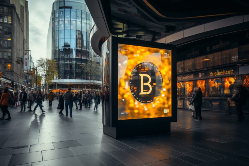 Bitcoin Billboard Advertisement  in Street (30)