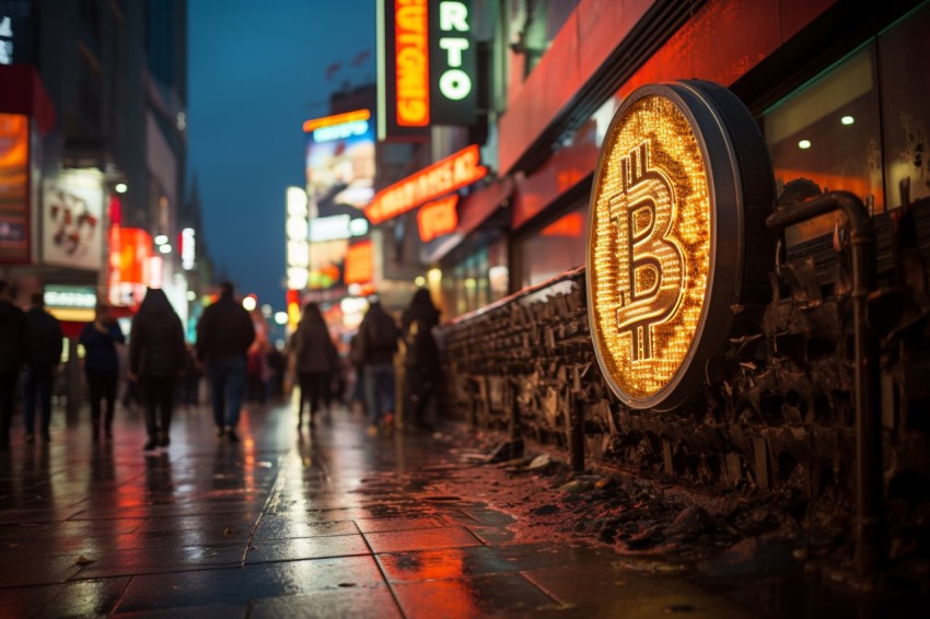 Bitcoin Billboard Advertisement  in Street (48)