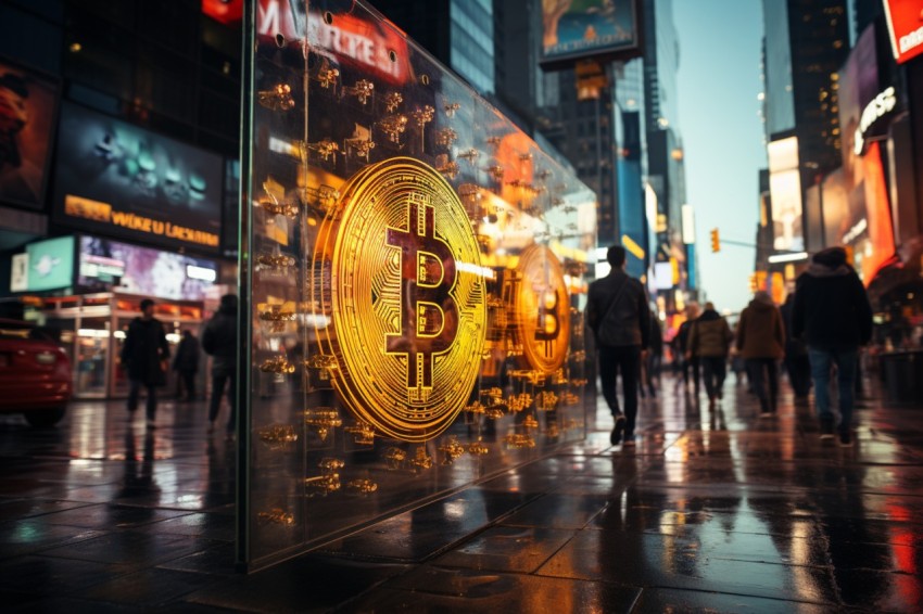 Bitcoin Billboard Advertisement  in Street (15)
