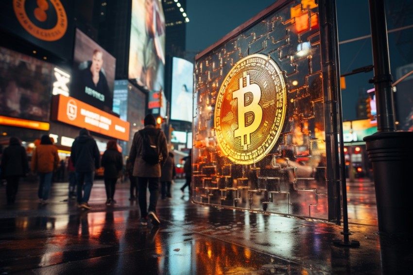 Bitcoin Billboard Advertisement  in Street (40)