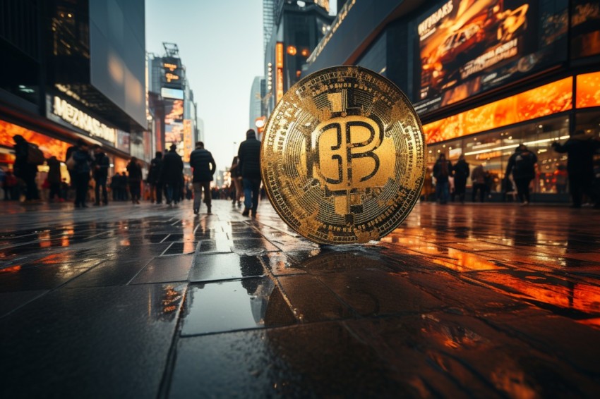Bitcoin Billboard Advertisement  in Street (38)