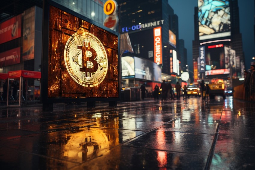 Bitcoin Billboard Advertisement  in Street (16)