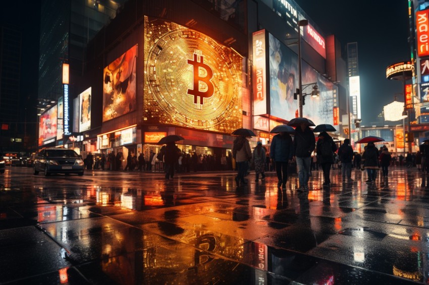 Bitcoin Billboard Advertisement  in Street (22)