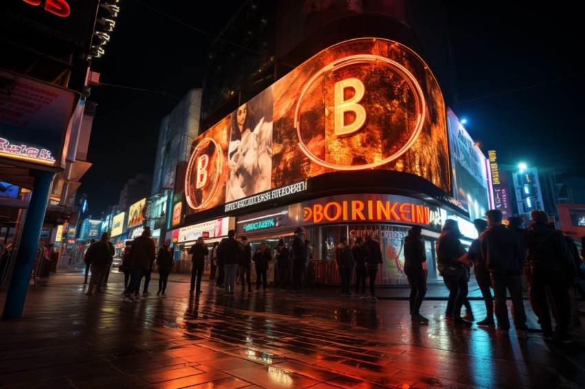 Bitcoin Billboard Advertisement  in Street (57)