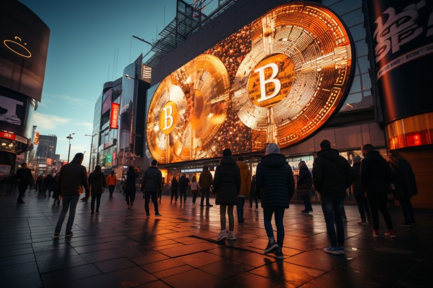 Bitcoin Billboard Advertisement  in Street (55)