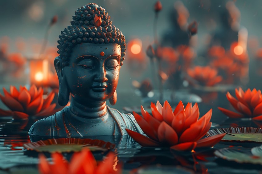 Gautam Lord Buddha Aesthetic Meditating (6)