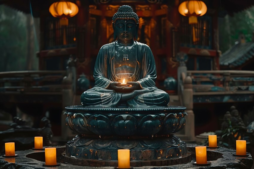 Gautam Lord Buddha Aesthetic Meditating (87)
