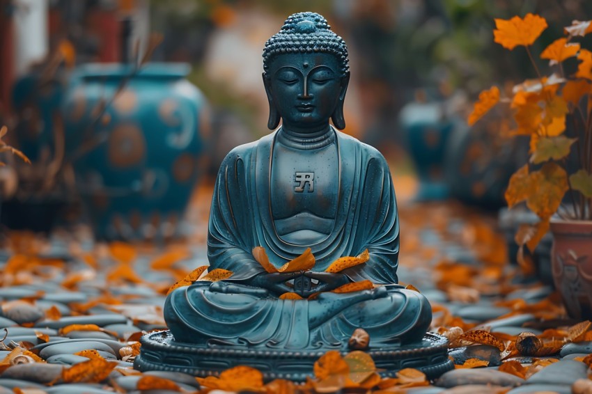 Gautam Lord Buddha Aesthetic Meditating (63)