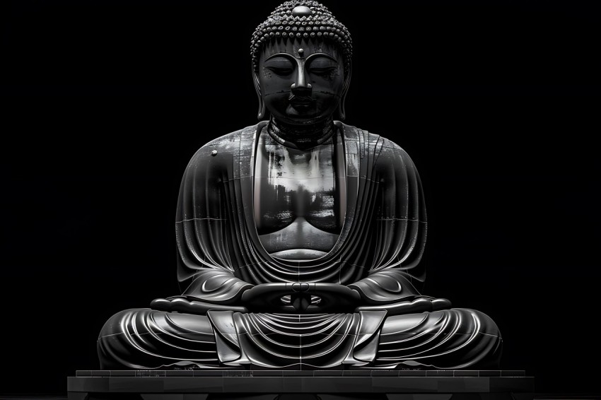 Gautam Lord Buddha Aesthetic Meditating (186)