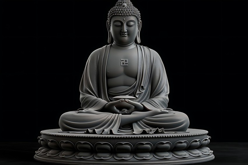 Gautam Lord Buddha Aesthetic Meditating (125)