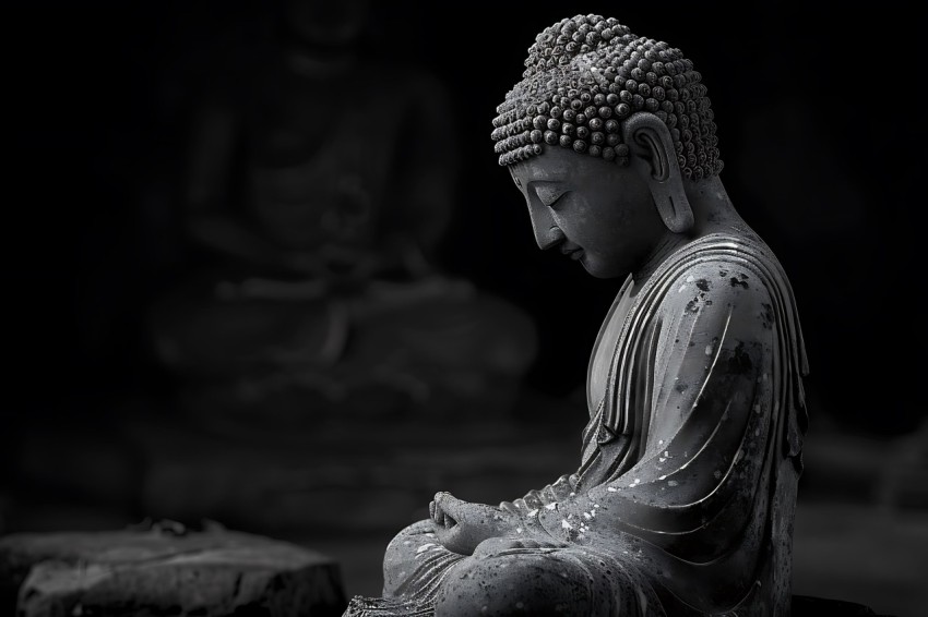 Gautam Lord Buddha Aesthetic Meditating (138)