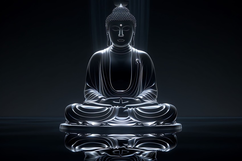 Gautam Lord Buddha Aesthetic Meditating (189)