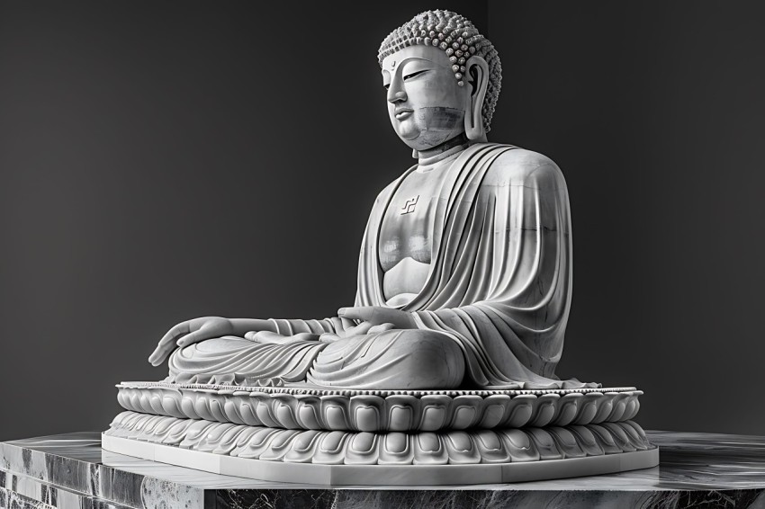Gautam Lord Buddha Aesthetic Meditating (159)
