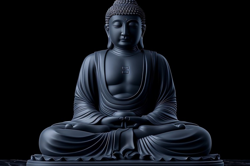 Gautam Lord Buddha Aesthetic Meditating (108)