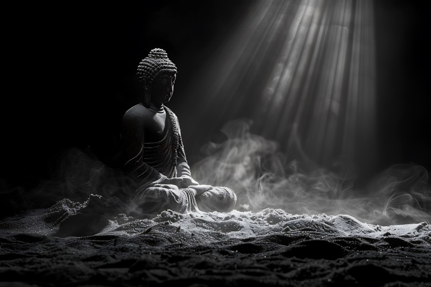 Gautam Lord Buddha Aesthetic Meditating (103)
