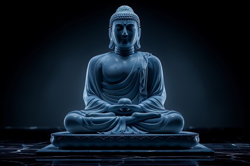 Gautam Lord Buddha Aesthetic Meditating (162)