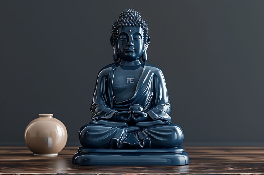 Gautam Lord Buddha Aesthetic Meditating (141)