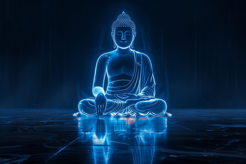Gautam Lord Buddha Aesthetic Meditating (136)