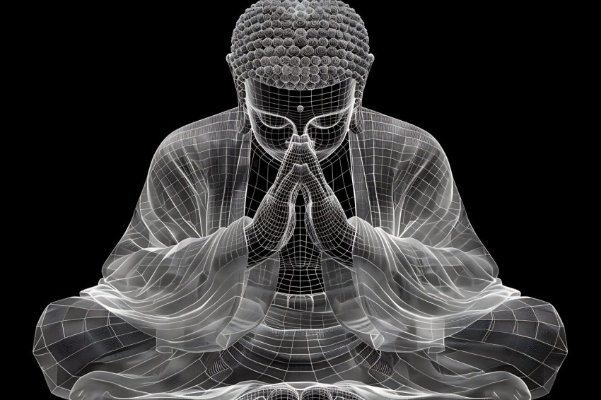 Gautam Lord Buddha Aesthetic Meditating (107)