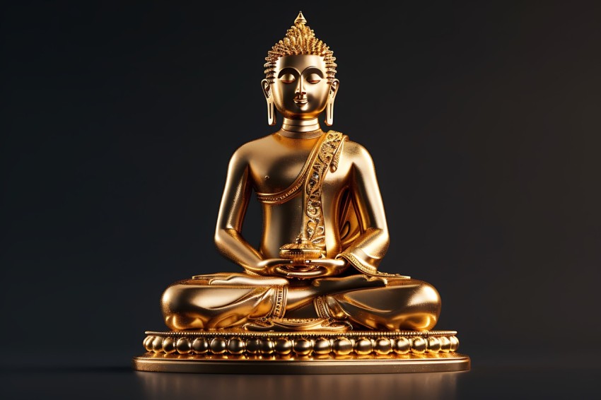 Gautam Lord Buddha Aesthetic Meditating (147)