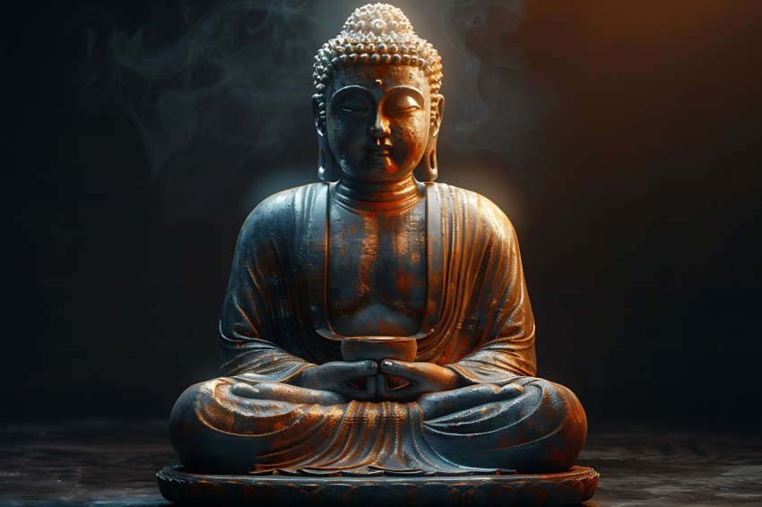 Gautam Lord Buddha Aesthetic Meditating (110)