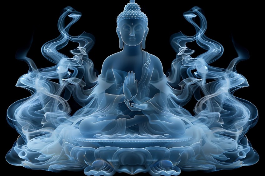 Gautam Lord Buddha Aesthetic Meditating (137)