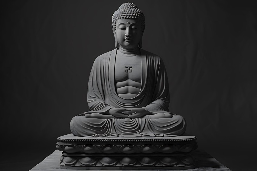 Gautam Lord Buddha Aesthetic Meditating (204)