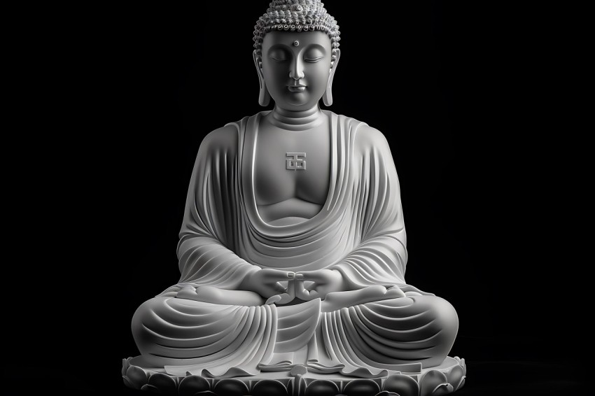 Gautam Lord Buddha Aesthetic Meditating (282)