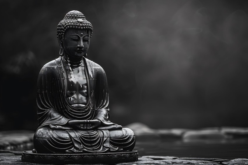 Gautam Lord Buddha Aesthetic Meditating (212)
